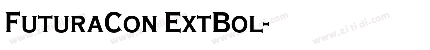 FuturaCon ExtBol字体转换